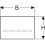 Geberit Sigma80 érintésmentes működtetőlap, WC öblítés elektronikus működtetéssel, hálózati, 2 mennyiséges öblítés, tükröződő üveg 116.090.SM.6