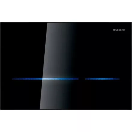 Geberit Sigma80 érintésmentes WC működtetőlap fekete üveg felülettel
