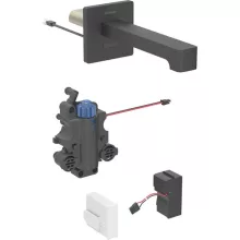   Geberit Brenta csaptelep vezérlőhöz 22 cm, termosztatikus keverővel, matt fekete 116.297.14.1