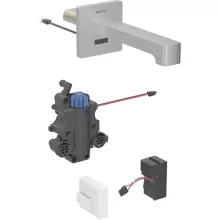   Geberit Brenta csaptelep vezérlőhöz 22 cm, termosztatikus keverővel, szálcsiszolt 116.297.SN.1