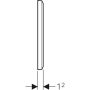 Geberit takarólap mosdócsaptelepek falsík alatti vezérlődobozához, alpin fehér 116.425.11.1