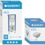 Geberit Duofix szerelőelem Selnova fali WC csésze ülőkével, Delta öblítőtartállyal és nyomólappal 118.400.11.3