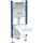 Geberit Duofix szerelőelem Rimless fali WC csészével, Delta öblíőtartállyal és nyomólappal 118.402.21.2