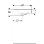 Geberit iCon 120cm dupla mosdó 124120000