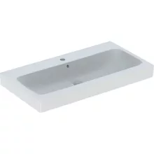   Geberit iCon pultra ültethető mosdó 90x48,5 cm, csaplyukkal és túlfolyóval, fehér 124590000