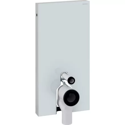 Geberit Monolith fehér üveg szanitermodul talpon álló WC-hez, 101 cm 131.002.SI.5
