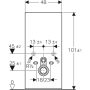 Geberit Monolith fekete szanitermodul fali WC-hez, 101 cm 131.021.SJ.6