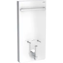   Geberit Monolith fehér üveg szanitermodul bidéhez törölközőtartóval, 101 cm 131.030.SI.5