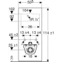 Geberit Monolith palahatású szanitermodul fali WC-hez, 114 cm 131.031.00.5