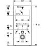 Geberit Monolith fekete szanitermodul fali WC-hez, 114 cm 131.031.SJ.6