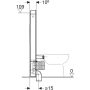 Geberit Monolith Plus palahatású szanitermodul talpon álló WC-hez, 114 cm 131.233.00.7