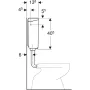 Geberit AP140 falon kívüli WC tartály öblítés-stop funkcióval alpin fehér 140.014.11.1