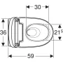 Geberit AquaClean Mera Classic kerámia fali WC TurboFlash technológiával és KeraTect bevonattal, fehér 146.200.11.1