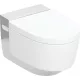 Geberit AquaClean Mera Classic kerámia fali WC TurboFlash technológiával és KeraTect bevonattal, króm/fehér 146.200.21.1