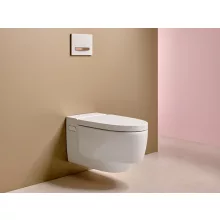   Geberit AquaClean Mera Comfort kerámia fali WC komplett higiéniai berendezés takarólap fehér 146.210.11.1