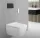 Geberit AquaClean Sela Square komplett higiéniai berendezés, fali kerámia WC, fehér takarólap 146.250.01.1