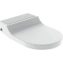 Geberit AquaClean Tuma Comfort WC kerámiára szerelhető berendezés, takarólap szálcsiszolt rozsdamentes acél 146.270.FW.1