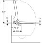 Geberit AquaClean Tuma Comfort WC kerámiára szerelhető berendezés, takarólap fekete üveg 146.270.SJ.1