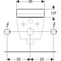 Geberit AquaClean Tuma Comfort WC kerámiára szerelhető berendezés, fehér üveg 146.273.SI.1 (146273SI1)