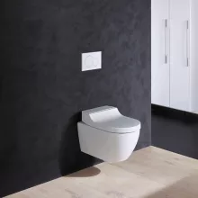   Geberit AquaClean Tuma Comfort komplett higiéniai fali WC, fehér üveg takarólap 146.290.SI.1
