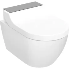   Geberit AquaClean Tuma Comfort komplett higiéniai fali WC, fekete üveg takarólap 146.290.SJ.1