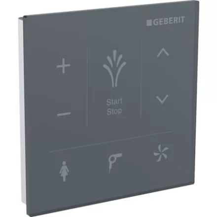 Fali kezelőpanel Geberit AquaClean számára, fekete üveg 147.038.SJ.1