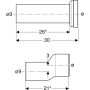 Geberit csatlakozókészlet TurboFlush álló WC-hez, vízszintes kifolyású 152.062.00.1