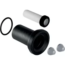   Geberit csatlakozókészlet fali WC-hez 18,5 cm, O-gyűrűvel, matt króm 152.404.46.1