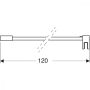 Geberit merevítőrúd fali szereléshez walk-in zuhanyfalhoz, króm 154.283.00.1