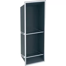   Geberit tárolórekesz behelyezhető polcokkal 30x80 cm, porszórt umbraszürke 154.291.00.1