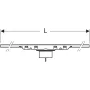 Geberit CleanLine50 zuhanyfolyóka 30-130 cm, szálcsiszolt rozsdamentes acél 154.447.KS.2
