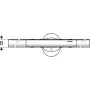 Geberit CleanLine50 zuhanyfolyóka 30-110 cm, szálcsiszolt fekete króm 154.448.QC.2