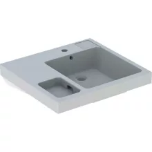   Geberit Bambini mosdó bal oldali pakolófelülettel 60x55 cm, szivacstartóval, túlfolyóval 162700000