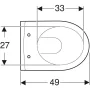 Geberit iCon compact fali WC csésze 204030000