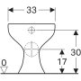Geberit Bambini laposöblítésű álló gyermek WC 211500000