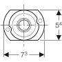 EGYEDI ÁR Geberit adapter vizelde elemhez d32-1/2" 242.309.00.1