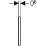 Geberit 30 típusú takarólap easy-to-clean bevonattal, matt króm 243.271.JQ.1