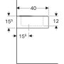 Geberit Bambini gyermekmosdó 60x40 cm, túlfolyó nélkül 326060000