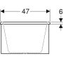 Geberit Bambini aszimmetrikus gyerek fürdőkád 76,5x47 cm 406010016