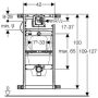 Geberit Kombifix univerzális vizelde szerelőelem 457611001 (457.611.00.1)