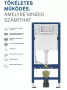 Geberit DuofixBasic fali WC-szerelőelem 112 cm, Delta 12 cm-es falsík alatti öblítőtartállyal 458.103.00.2 