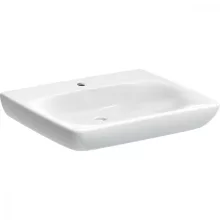   Geberit Selnova Comfort akadálymentes kerámia mosdó 65x55 túlfolyó nélkül, fehér 500.188.01.7