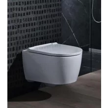   Geberit ONE TurboFlush fali WC 37x54 cm, ülőkével, fehér design takarólappal 500201011 (500.201.01.1)