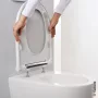 Geberit ONE TurboFlush fali WC 37x54 cm, ülőkével KeraTect, króm design takarólappal