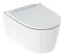 Geberit ONE TurboFlush fali WC 37x54 cm, ülőkével KeraTect, króm design takarólappal