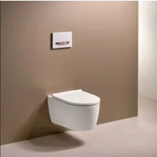   Geberit ONE mélyöblítésű fali WC 37x54 cm, TurboFlush öblítéssel és WC-ülőkével, matt fehér 500.202.JT.1