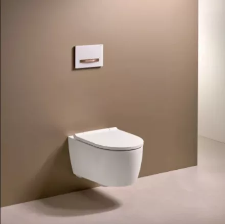 Geberit ONE mélyöblítésű fali WC 37x54 cm, TurboFlush öblítéssel és WC-ülőkével, matt fehér 500.202.JT.1