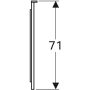 Geberit Xeno² tükör közvetlen vagy közvetett világítással 160x71 cm, szálcsiszolt 500.204.00.1