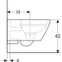 Geberit Smyle Square Rimfree fali WC csésze 500208011 (500.208.01.1)