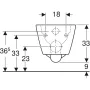 Geberit Smyle Square Rimfree fali WC csésze 500208011 (500.208.01.1)